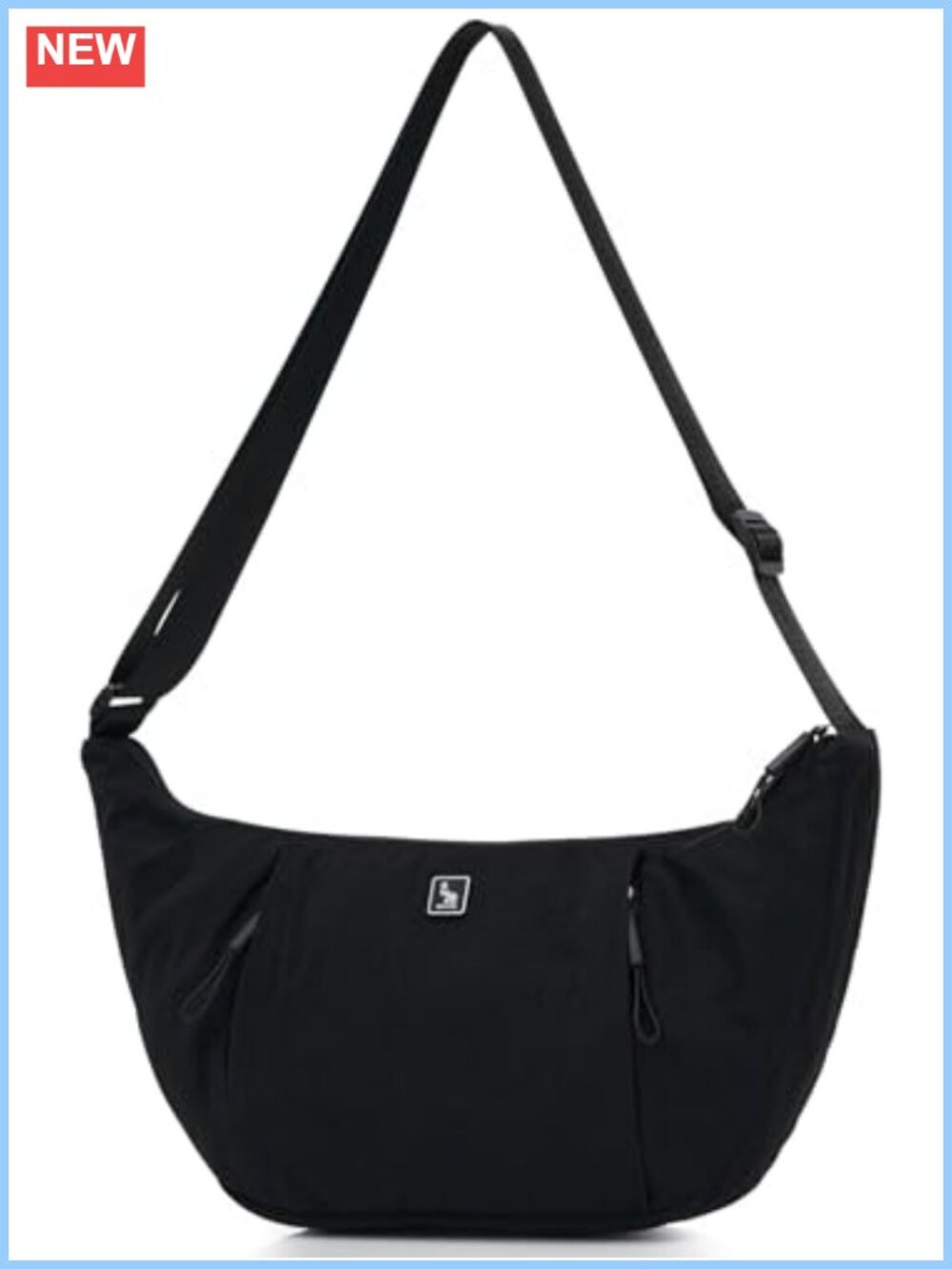 Nylon Crescent Crossbody Bag Lightweight Moon Hobo Sling Purse